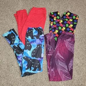 Colorful Women's Leggings Set